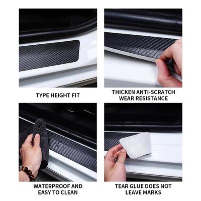 Car Sticker Hot 2025 New Leather Car Door Sill Anti Scratch Protector Sticker for Bmw Performance E46 E90 E60 F10 F30 E39 E36 F2