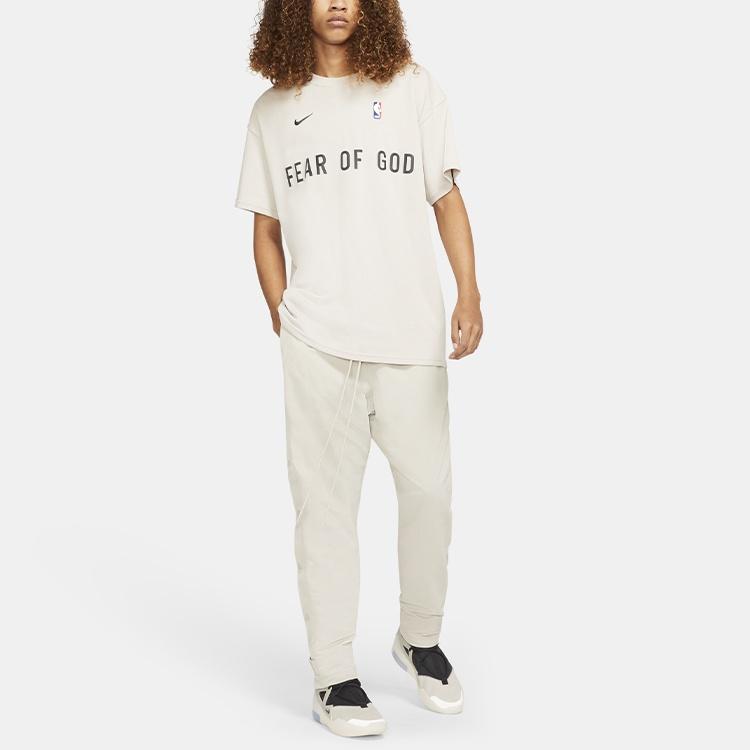 Nike x Fear of God x NBA Crossover Alphabet Printing Round Neck Short Sleeve Men's CU4699-140