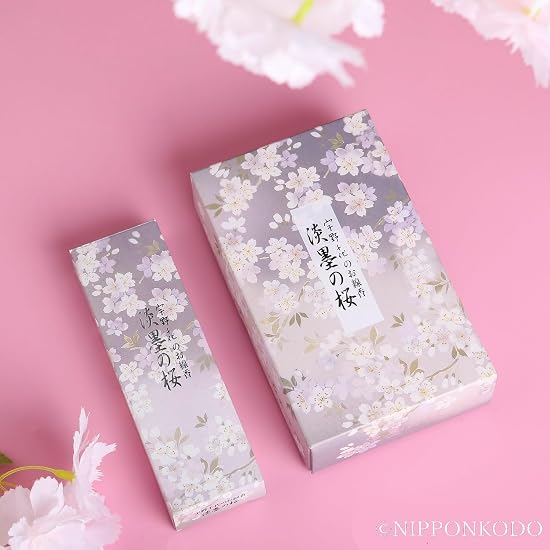 Uno Chiyo Incense, Usuzumi no Sakura (Pale Cherry Blossoms), Rose Pack, Approx. 200g, Incense, Nippo