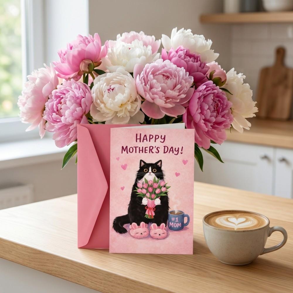 with the Words Happy Birthday Card Blessing Message Whimsical Card  Family Gatherings
