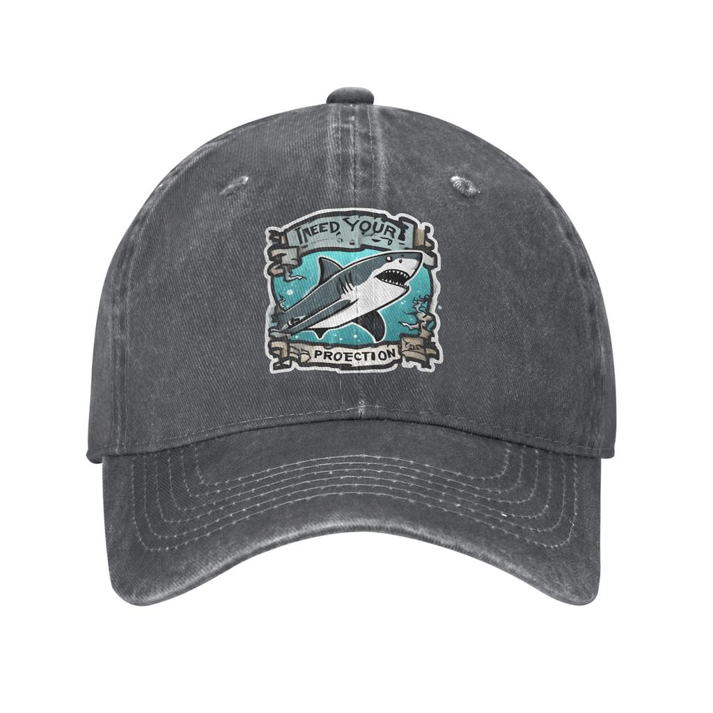 Shark screams Baseball Caps Peaked Cap Protection Animal  Sun Shade Hats for Unisex