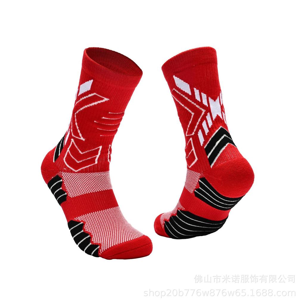 Thickened Mid-Calf Sports Socks: Adult & Youth, Sweat-Absorbent & Breathable for Soccer & Basketball
