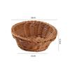 Woven Storage Basket,Fruit Vegetables Basket Imitation Rattan,Handwoven for Dining Table