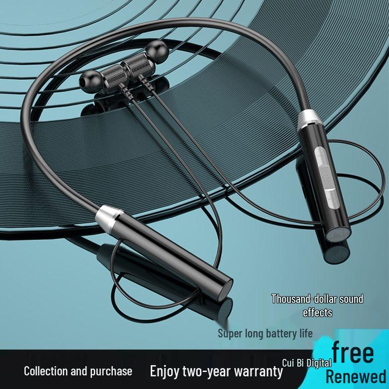 Sports Bluetooth Neckband Headphones - Wireless, Stereo, High-Quality Sound, Extended Battery Life for Running
