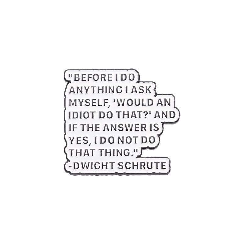 

Креативный значок из сплава с мотивационными фразами и игривыми мультяшными персонажами для всех