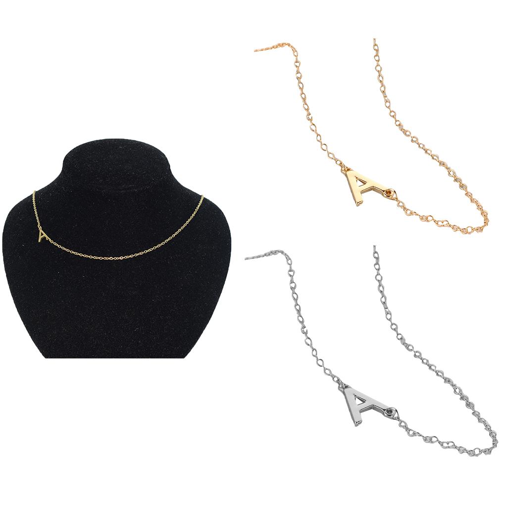 Colier Femei Litere Engleze Casual Fete Aliaj de Cupru Pandantiv de Gât Lanț Clavicular Bijuterii