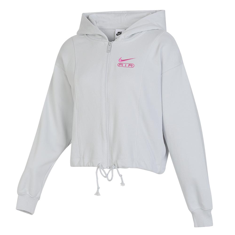 

Nike Женская толстовка с капюшоном с вышитым логотипом Air и молнией, фотонно-серая FN1895-025 XXL