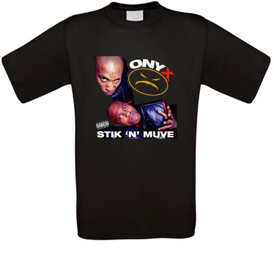 ONYX Stik N Muv Липкие Fredro Fingaz Жесткий Рэп Хип-Хоп Футболка Все Размеры M