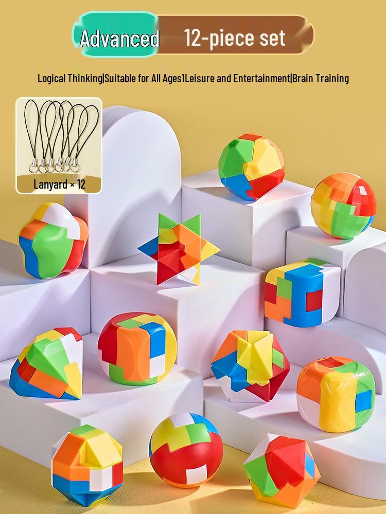 Luban Kongming Lock Set: Educational Puzzle Blocks for Kids Ages 8-12