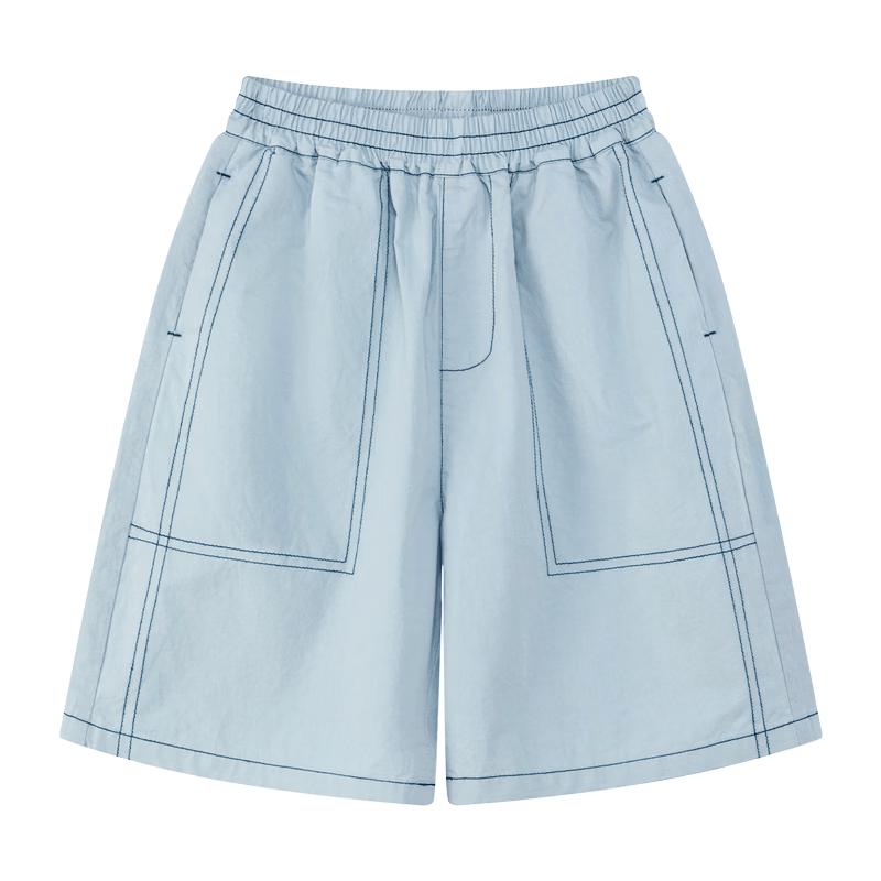 Zuoxi Boys 2026 Summer Cotton Shorts 110 светло-синий