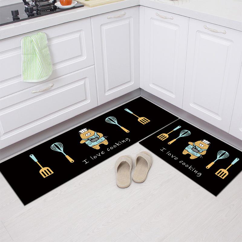 Absorbent Non-Slip Kitchen & Bathroom Floor Mat - Long Strip for Entrance, Bedroom, or Home Use
