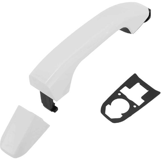 Rear Left Side Rear Right Side Car Exterior Door Handle No.13583889/13585748 for Chevrolet Silverado 2014-2018 White ABS 1 Pc Front Right Side