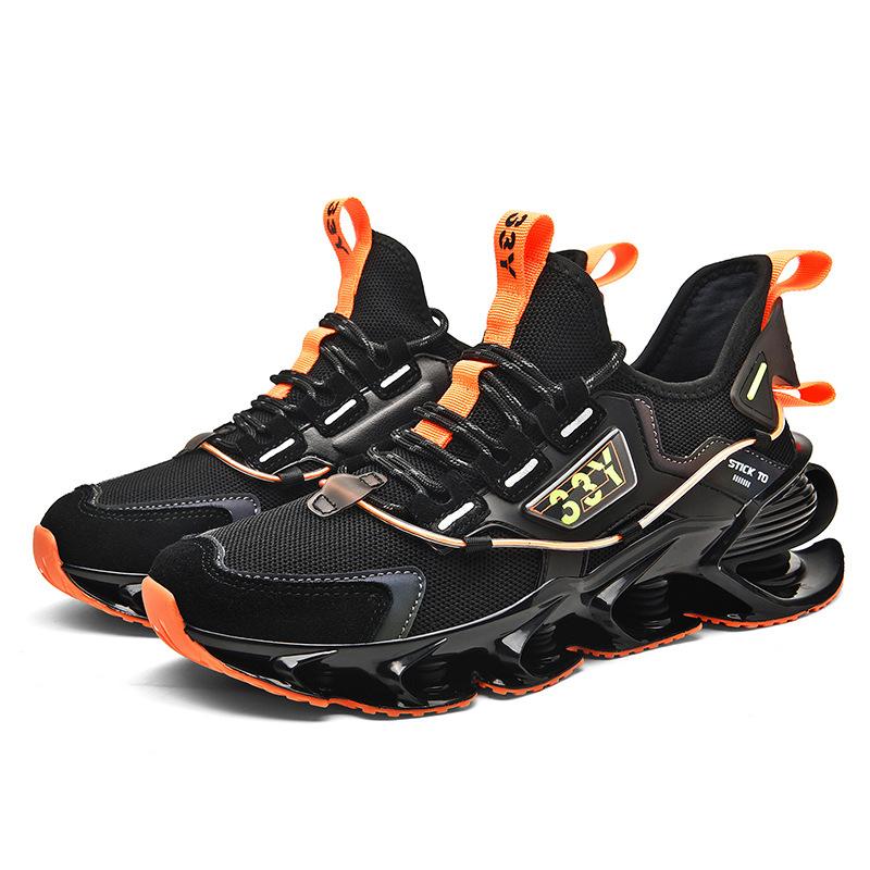 Daddy shoes men's autumn new blade luminous shoes large size fashion fly-woven mesh sports running shoes