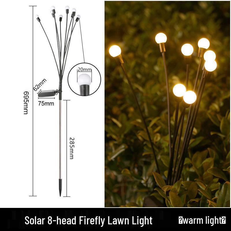 Waterproof Solar Firefly Courtyard Lights for Garden and Villa Decor
