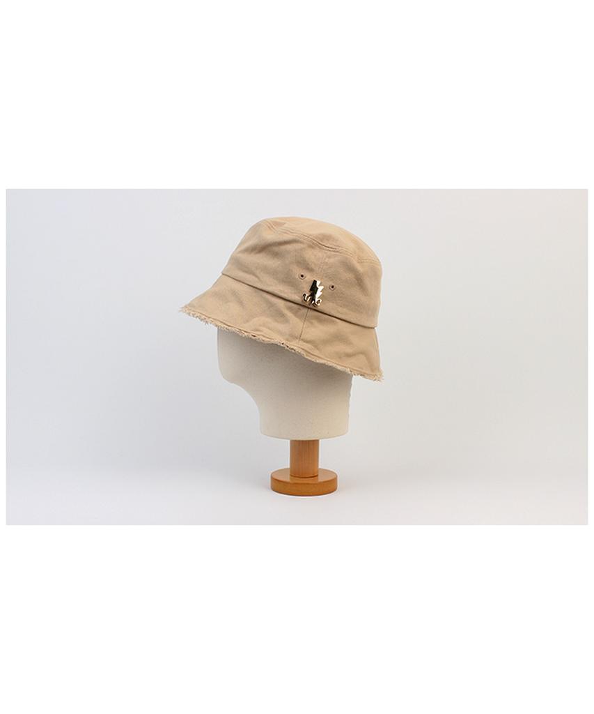 Yunibeosyeolkemiseuteuli Vintage Beige Wire Bucket Hat