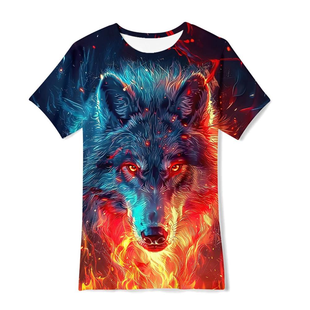 3D Cute Animal Cat Print T-shirt Men Women Summer Animal Casual Tops Tees Kids Cartoon O-neck Short Sleeve T Shirt Hawaii Tshirt