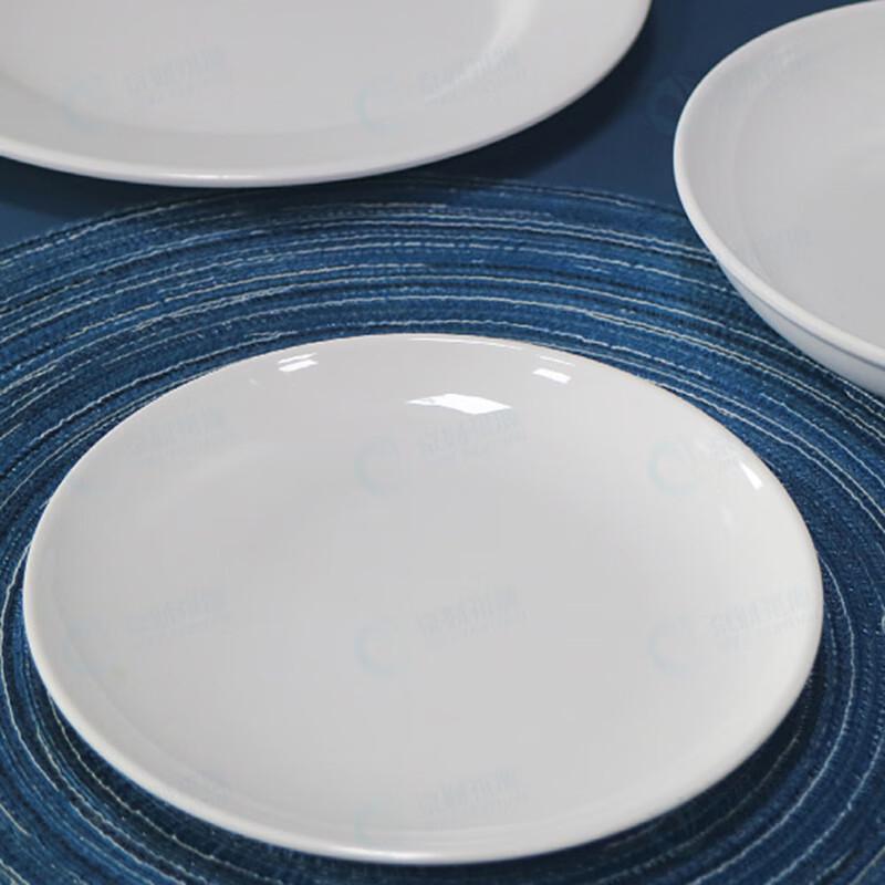 Melamine White Round Plates