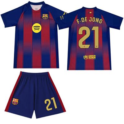 2025-26 Barcelona Home Jersey #9 Lewandowski #19 Yamal Football Jerseys