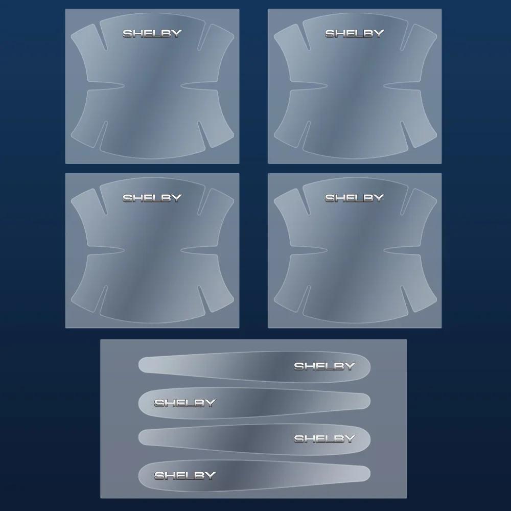 New 2026 Car Sticker 8pcs Transparent Car Door Handle Protector Film Sticker Anti Scratch Decal For Ford Fiesta Mondeo Fusion Ex