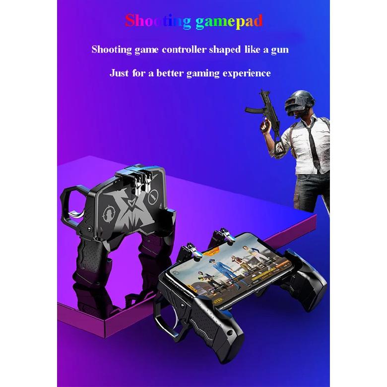 Manette Joystick Métallique Pubg Pour Pubg Mobile Gâchette Manette Pour iPhone Android Téléphone Intelligent Jeu de Tir