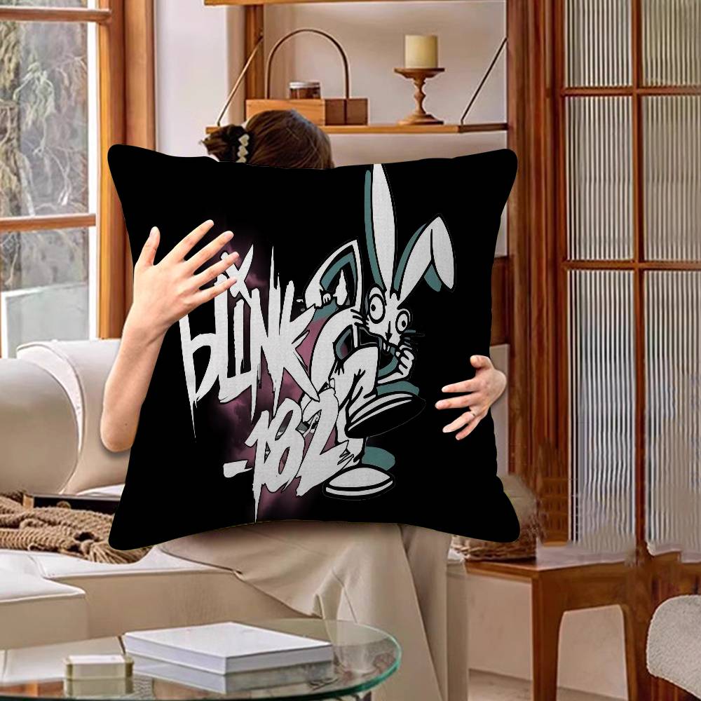 1PC Famous Punk Band BLINK-182 Cushion Cover Car Throw Pillow Case For Sofa Car Christmas Gift 40x40cm 45x45cm