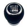 TIGRE BLANC Shift M12 X Universal Interior Vehicle Inspection for Manual Transmission Vehicles Knob, Leather-Look, 6-Speed, 1.25, Part, Replacement,