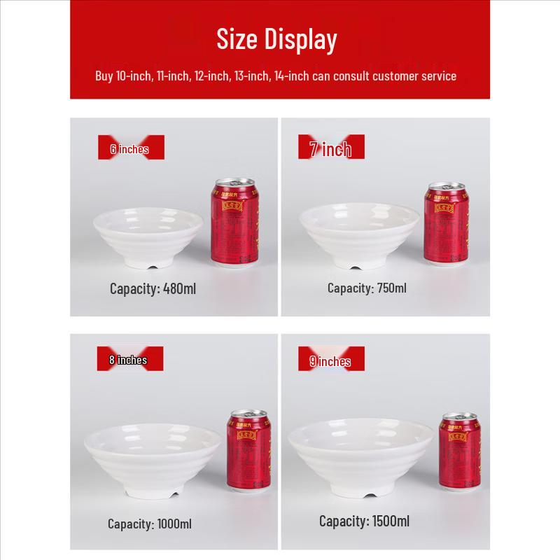 Commercial Melamine Noodle Soup Bowls