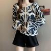 Women Red White Crochet Lace Button Up Flare Sleeve Cardigan