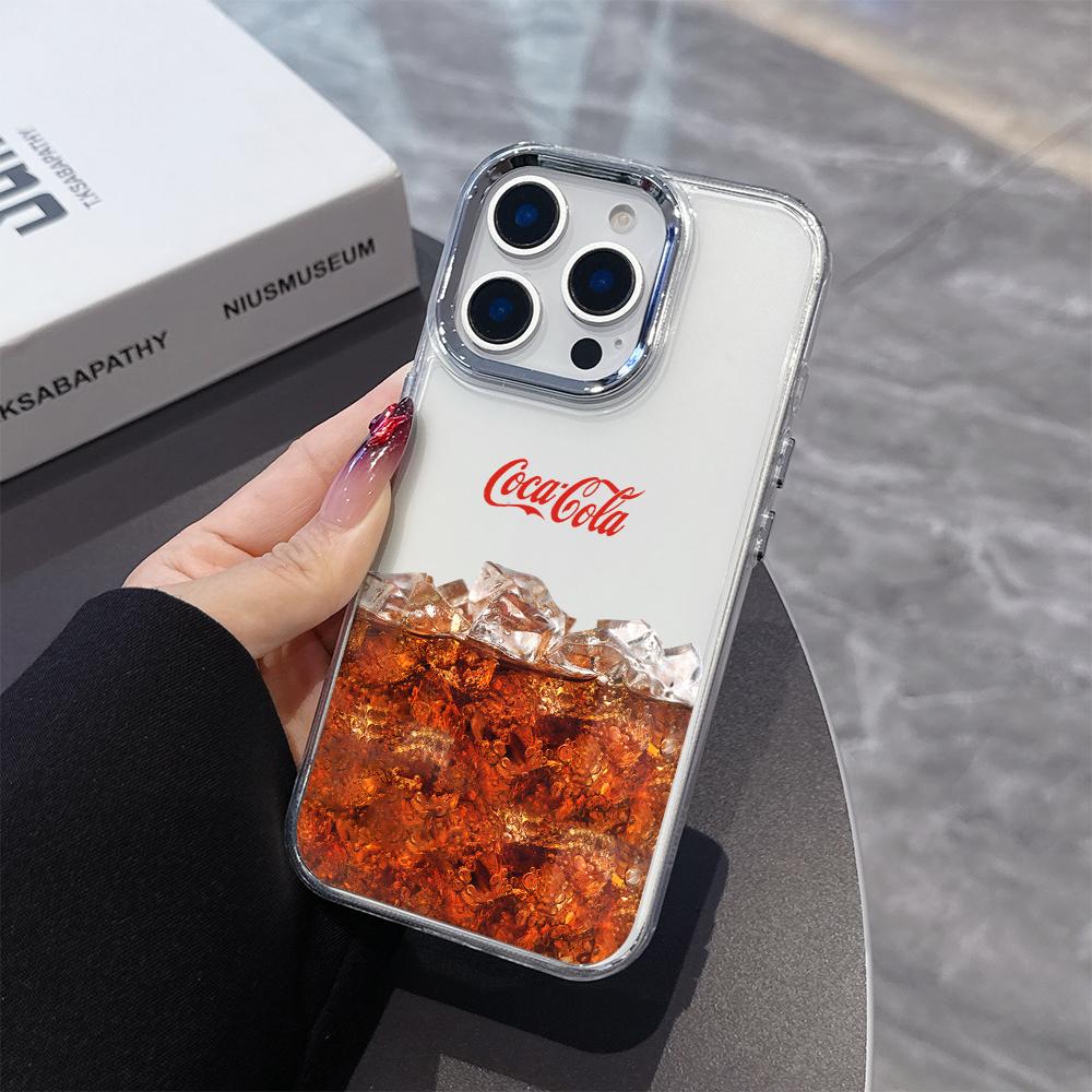 Hot beverage c-cola c-coca Phone Case for Samsung Galaxy S25 S24 S23 S22 S21 S20 FE Ultra Edge Plus 4G 5G Transparent Soft Cover