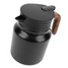 1000ml Capacity Vacuum Insulated Tea Pot Built-in Filter Thermal Beverage Pitcher  Office Use