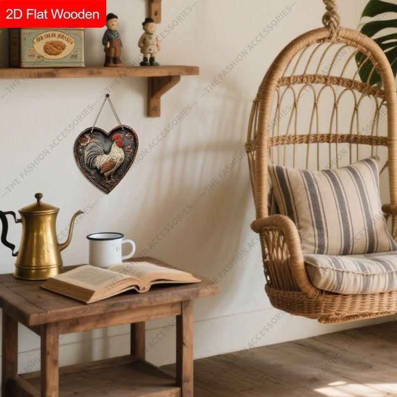 2D Flat Wooden Hanging Decorative Signs, Family Wall or Door Decoration, Garden Decoration, Housewarming Gifts for Friends