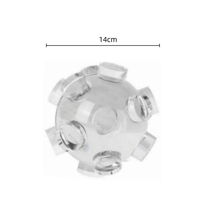 Glas Handwerk Geometrische Kristallkugel Transparent Abstrakt Runde Kugel Ornament Dekorative Figuren Heimdekoration Zubehör