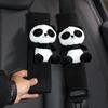 Cute Panda Car Seat Belt Cover Pad Soft Plush Shoulder Protector Extender Universal Fit for Men Women Cute Car Accessories Gifts