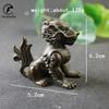 Antique Copper Lion Statue Ornaments Solid Bronze China Lions Study Room Brass Desktop Paper weight Vintage Home Decorations