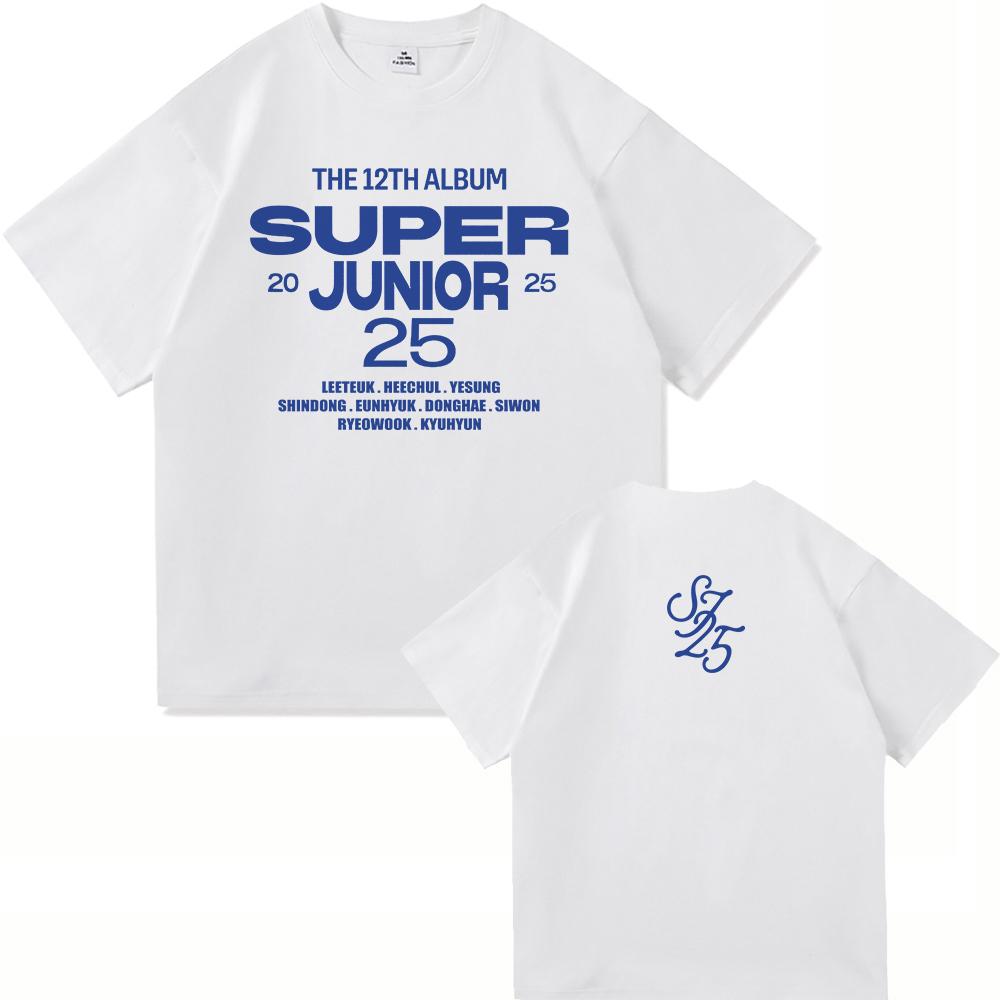 12TH ALBUM SuperJunior 25 Fashion Women Clothing for Lover Days Fans Gifts Harajuku High Quality Clothes Vintage Cotton TShirts