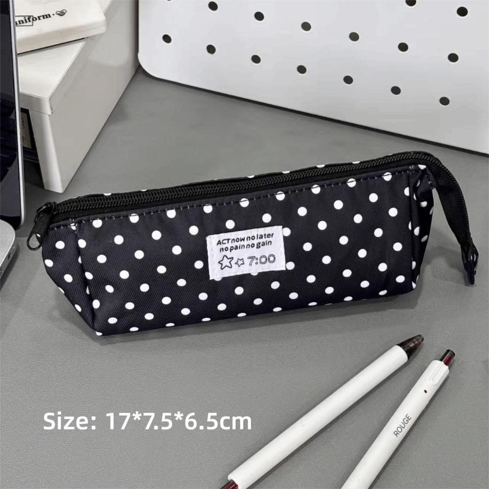 Astuccio Triangolare a Pois Custodia per Cancelleria Astuccio Kawaii per Studenti