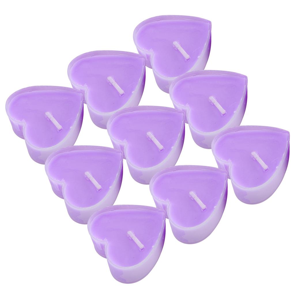 18Pcs Heart Shaped Candle Romantic Dinner Candlelight Decorations Ornaments
