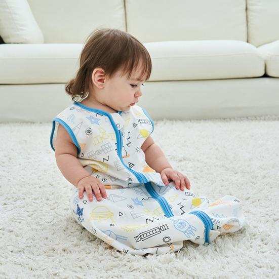 Dětský spací pytel 45832 měsíců Organická bavlna Nositelná deka Bez rukávů