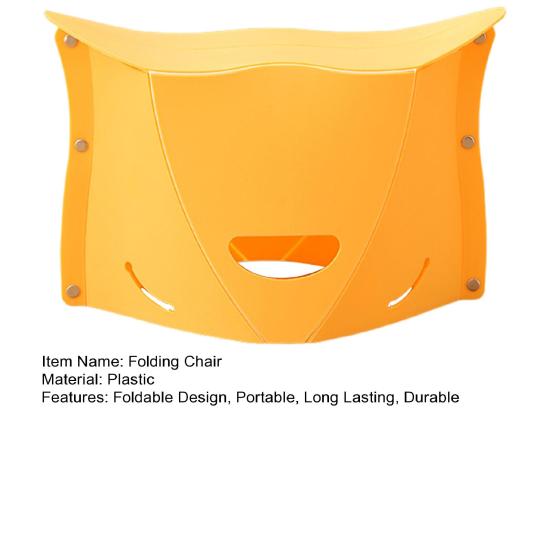 Portable Folding Stool Outdoor Chair High Durability Strong Load-bearing Lightweight Design Multi-Function Camping Storage Stool