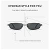 Vintage Small Square Frame Glasses Retro Sunglasses Trendy Eyewear Rectangle Sun Glasses UV400 Shades Men Women Eyepiece