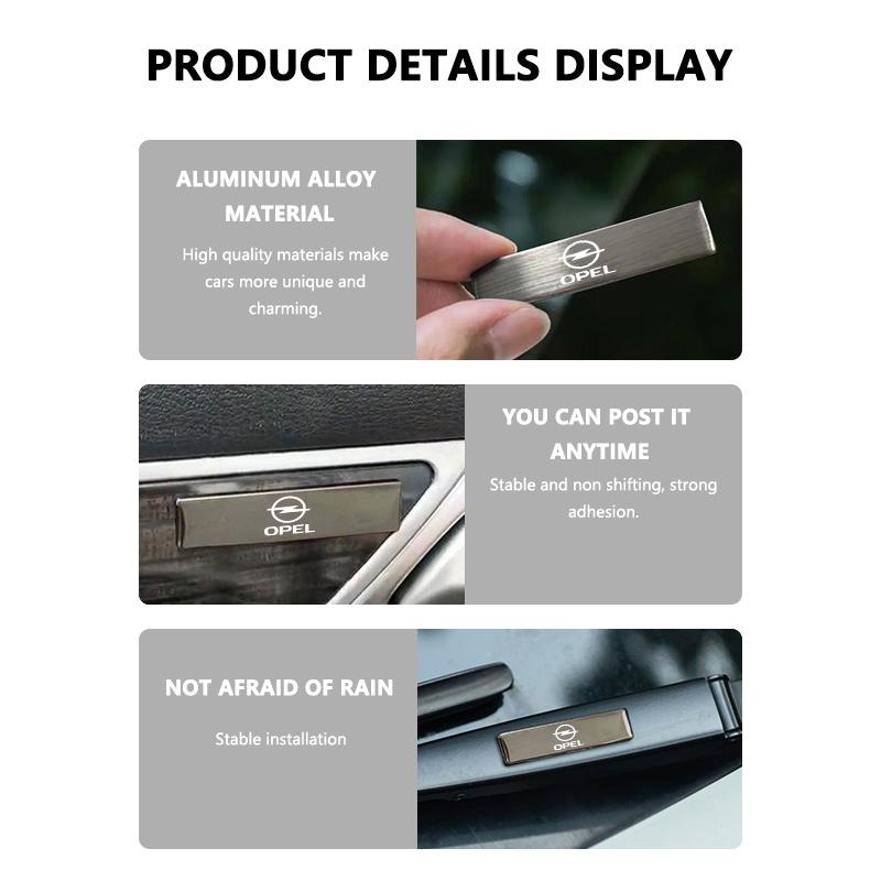Für Opel Auto Kofferraum Aufkleber Emblem Aluminiumlegierung Außenaufkleber Dekorationszubehör Abzeichen Astra G J F K Vectra C H Corsa