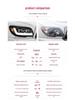 LED Daytime Running Light Projector Headlights for 2006-2013 Toyota 4Runner