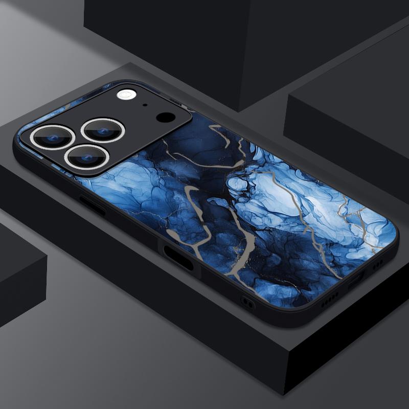 Colorful Marble Case For iPhone 17 Pro Max Case iPhone 16 15 14 13 Pro Max 17E Magnetic For Magsafe Thin Ring Hybrid TPU+PC Matte Cover