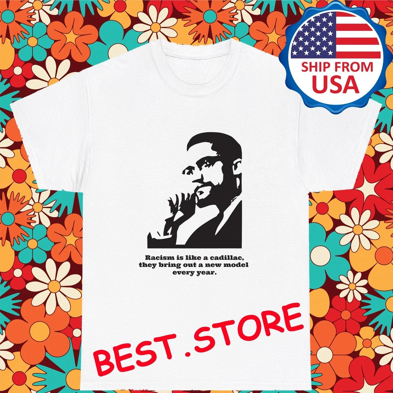 Malcolm X Quotes Black Panther Party Men s White Size S-5XL 3XL