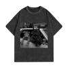 Lustige Katzenbande Meme Grafik T-Shirts Herren Damen Mode Vintage Gewaschene T-Shirts Sommer Hohe Qualität Baumwolle Übergroße T-Shirts