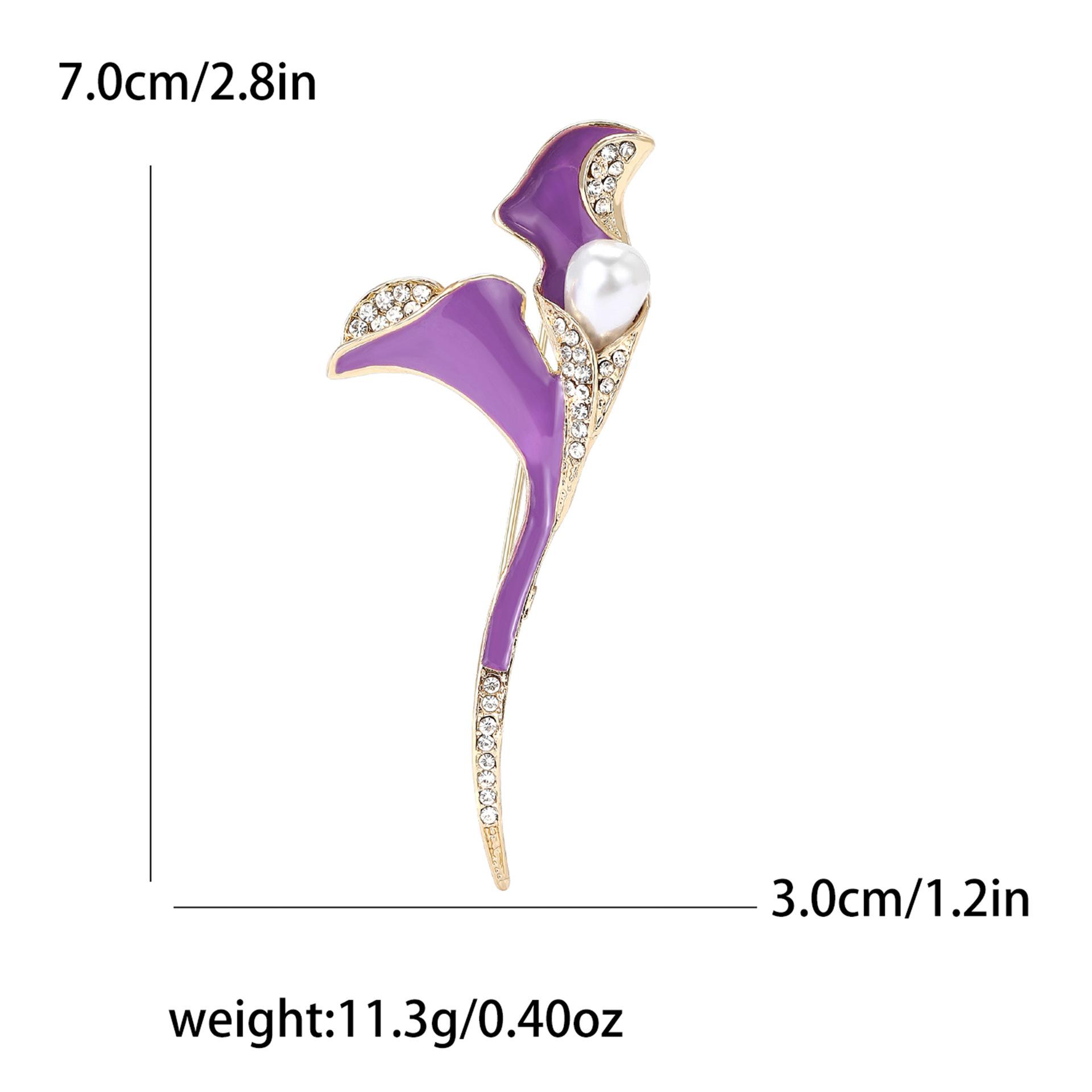 

Литературная эмалевая жемчужина тюльпан брошь нежная маленькая свежая дамская брошь корсаж украшение булавка