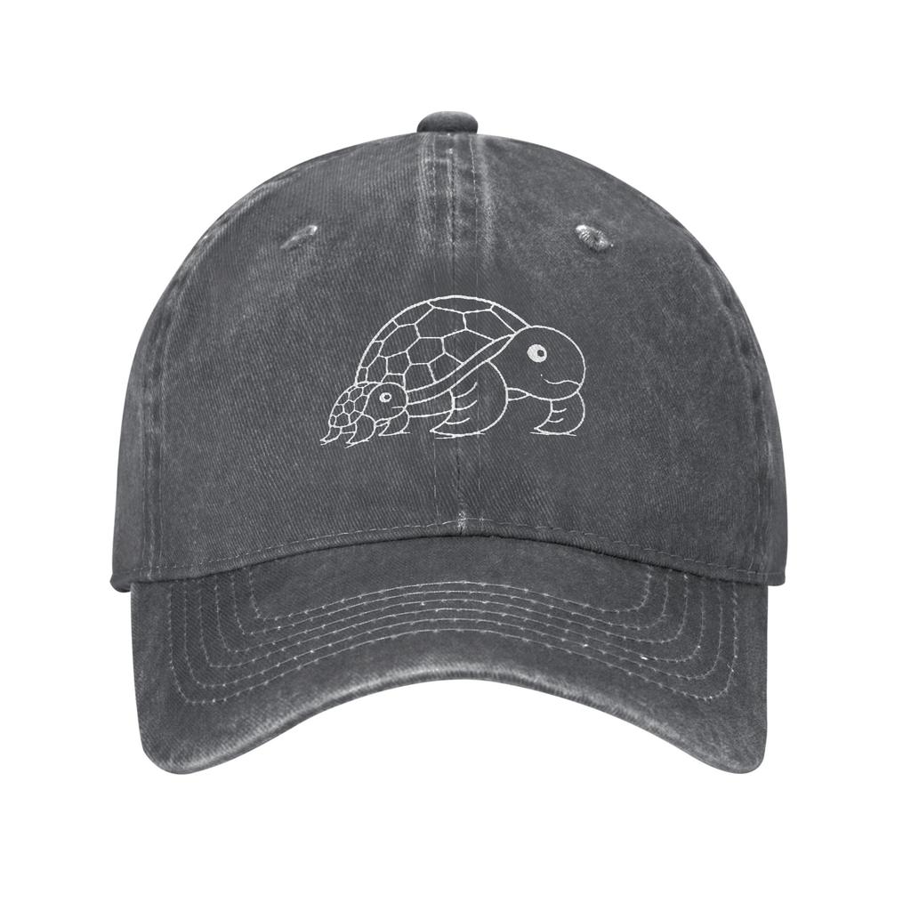 Ocean Life Aesthetic Turtle Unisex Baseball Caps Beach Sea Distressed Washed Hats Outdoor Workouts Unstructured Soft Headwear