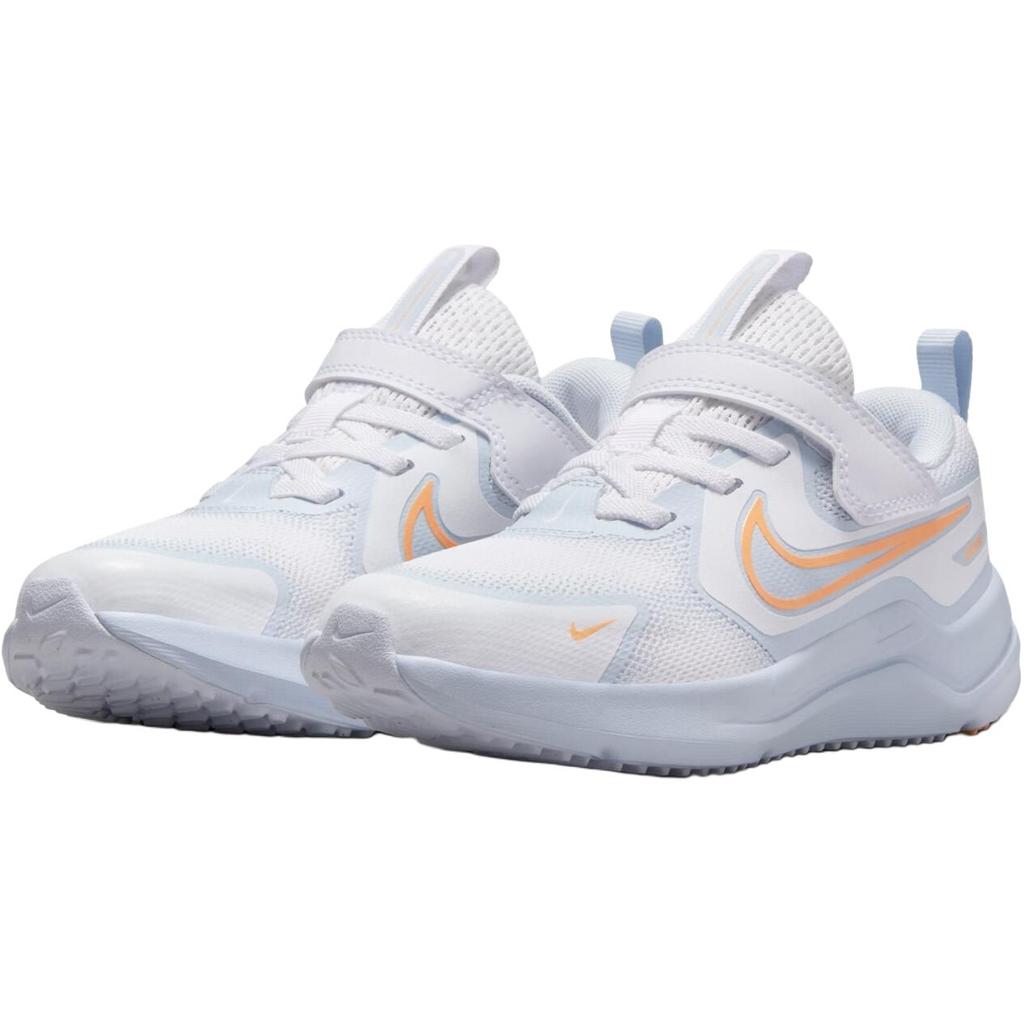 Nike Cosmic Runner Comfortable Soft Non-Slip Durable Low-Top Casual Shoes Kids Sneaker White Cream-Peach HM4400-100