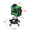  12 Lines Laser Level 3D Self-Leveling 360 Horizontal And Vertical Cross Super Green Laser Line Tool