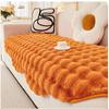 Rabbit Plush Sofa Covers for Living Room Thicken Soft Plush Sofa Mat Warm Winter Irregular Sofa Towel Couch Cushion Home